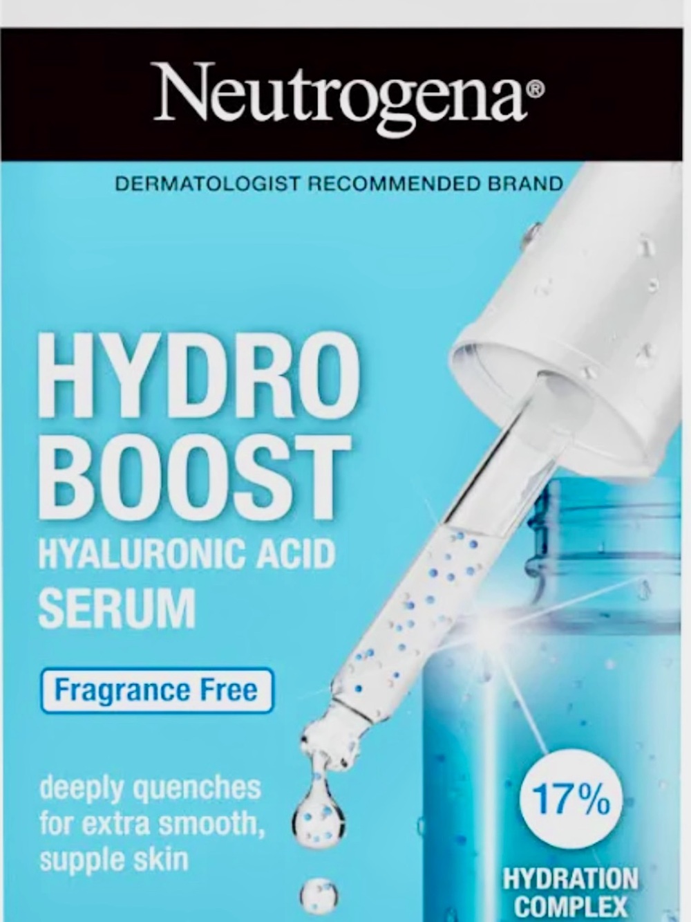 Neutrogena Hydro Boost Hyaluronic Acid Serum - Light Blue & White